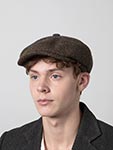 Кепка STETSON арт. 6870818 HATTERAS VIRGIN WOOL (коричневый / черный)